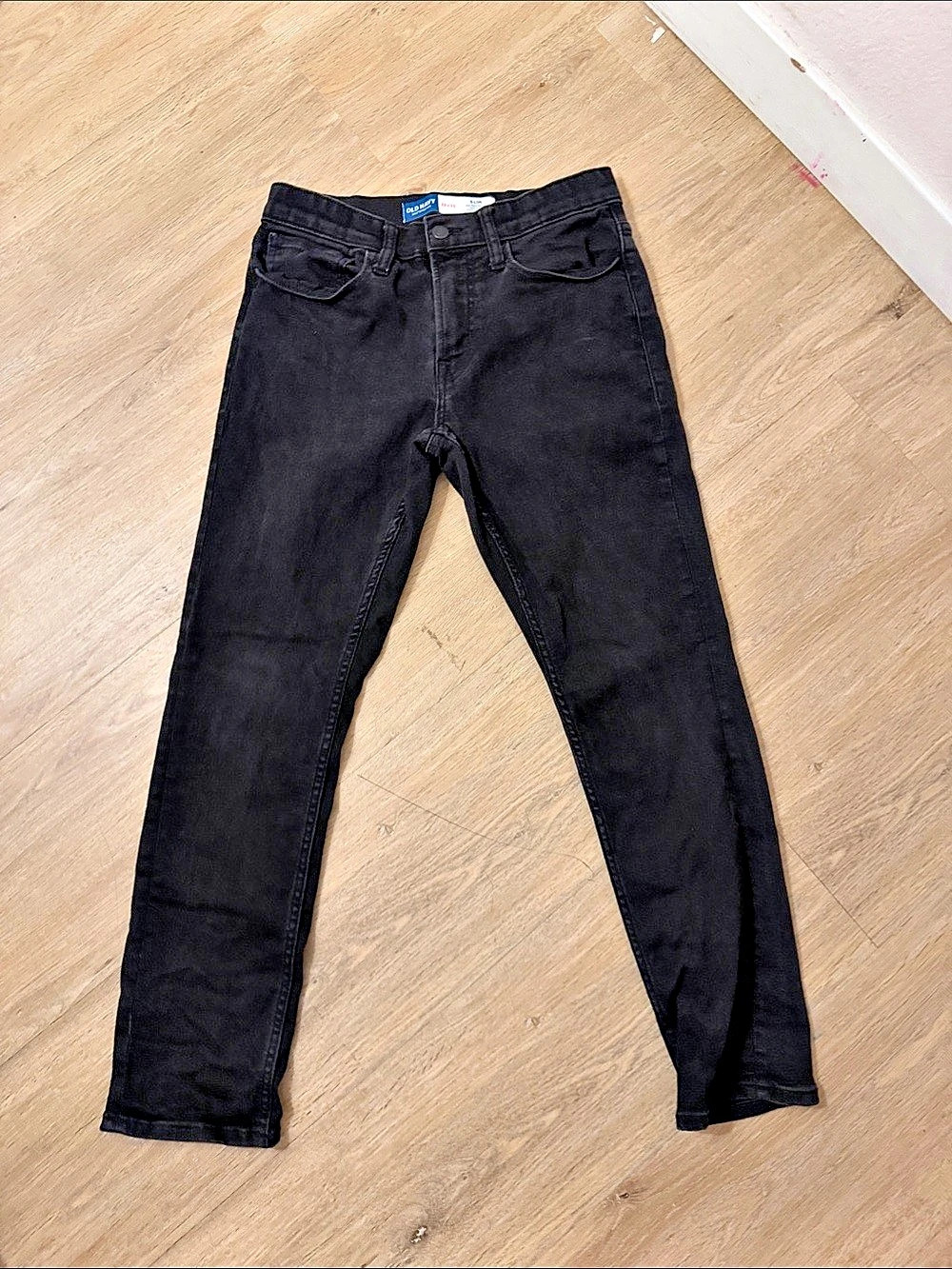 Old Navy Slim 360 Stretch Go-Recycled Jeans Black Waist 29x30